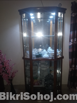 Wall glass mirro sukkes 7 item lighting fresh condition